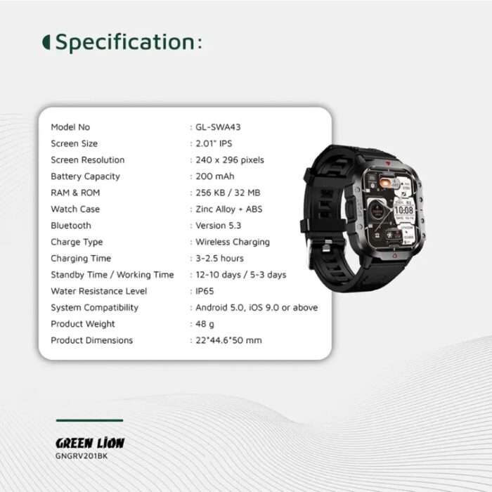 Green Lion Gravix Smart Watch - Image 8