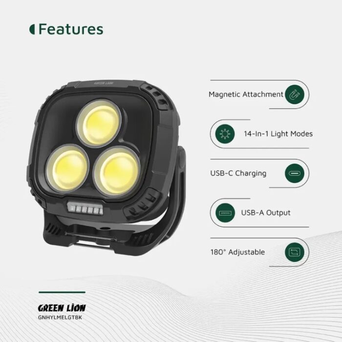 Green Lion Hyper Lume Working Light 1000lm - Image 3