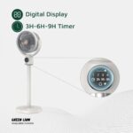 Green Lion Quad Flex Fan Rechargeable 8-Inch 3-Blade - Image 3