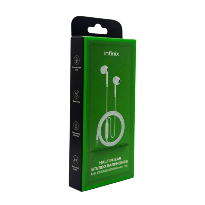 Infinix Half IN-Ear Stereo Wired Headset - Image 2