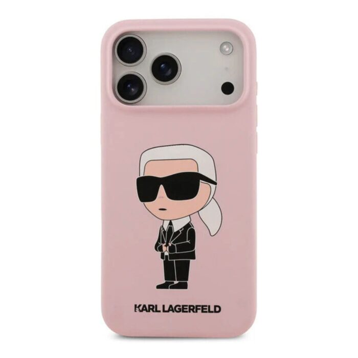Karl Lagerfeld Liquid Silicone Case with NFT Logo for iPhone 17 Pro Max - Image 4