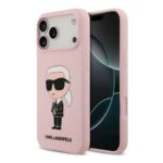 Karl Lagerfeld Liquid Silicone Case with NFT Logo for iPhone 17 Pro Max - Image 5