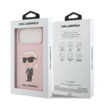 Karl Lagerfeld Liquid Silicone Case with NFT Logo for iPhone 17 Pro Max - Image 6