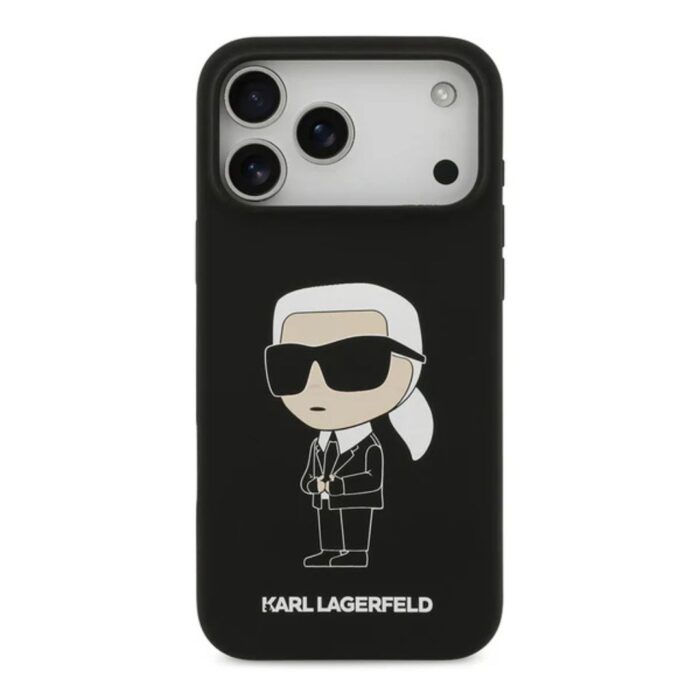 Karl Lagerfeld Liquid Silicone Case with NFT Logo for iPhone 17 Pro Max - Image 2