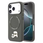 Karl Lagerfeld PU Leather Case with Karl & Choupette Head Pins for iPhone 17 Pro Max - Image 2