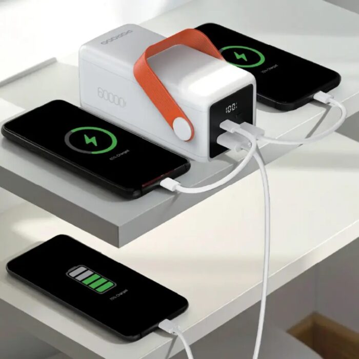 Porodo PortaPower 60000mAh Power Bank with Built-In LED Lighting - Image 2