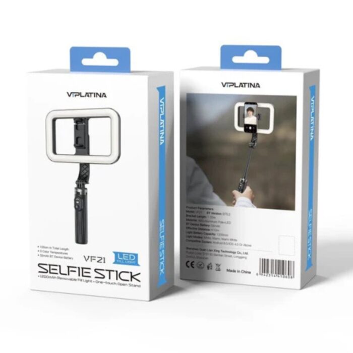 VIPLATINA Selfie Stick Removable Fill Light - Image 5