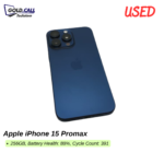 Used Apple iPhone 15 Promax