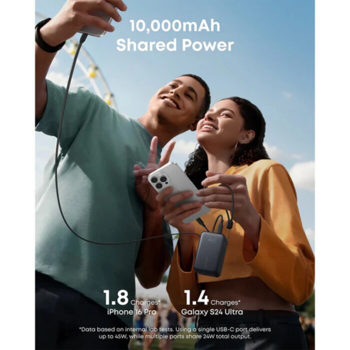 Anker Nano Power Bank (10K, 45W, Built-In Retractable USB-C Cable) - Image 3