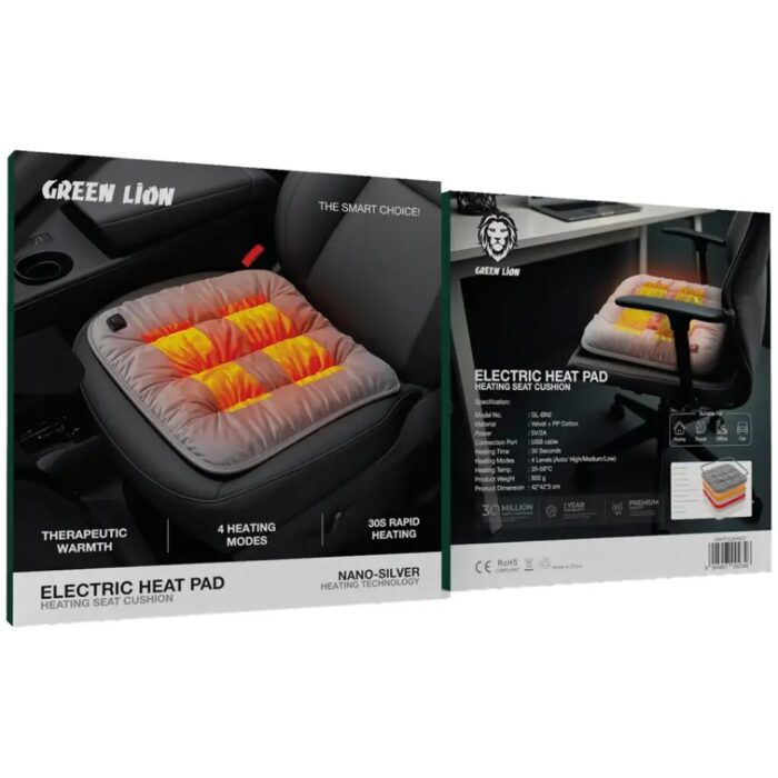Green Lion Electric Heat Pad Heating Seat Cushion - Image 3