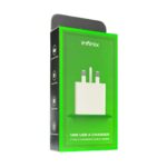 Infinix 18W USB A Charger Type C Charging Cable Inside
