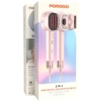 Porodo 2 In 1 Hair Dryer & Straightener Brush - Image 5