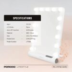 Porodo Lifestyle Hollywood Vanity Lighted Mirror - Image 2