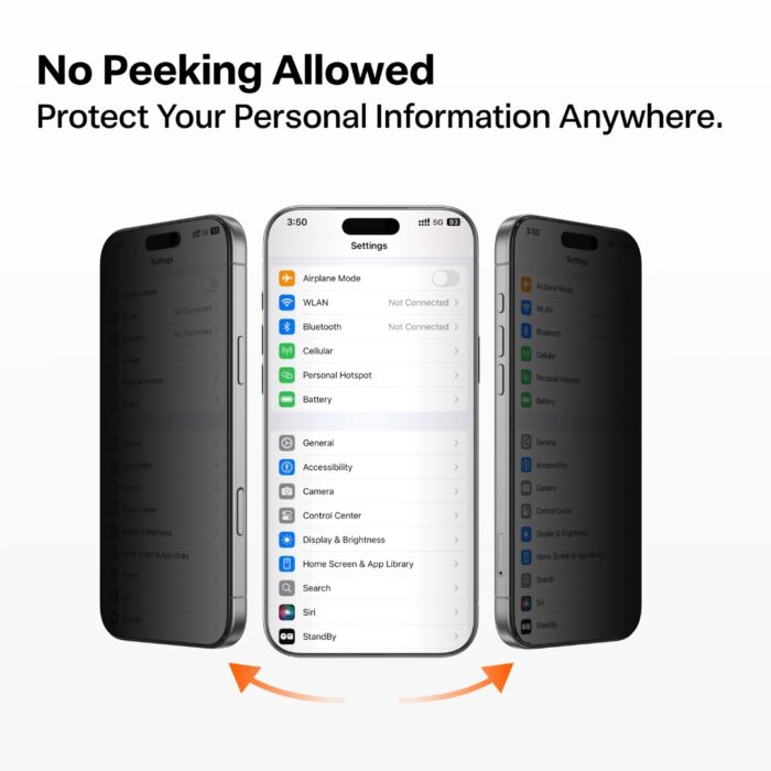 Torras Screen Protector for iPhone 17 Pro Max Privacy - Image 2