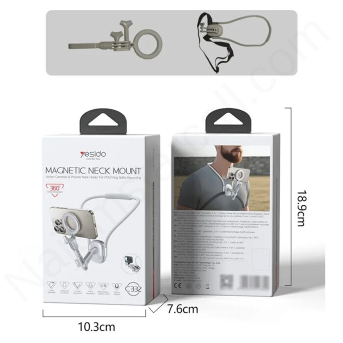 YESIDO C332 Magnetic Neck Mount - Image 3