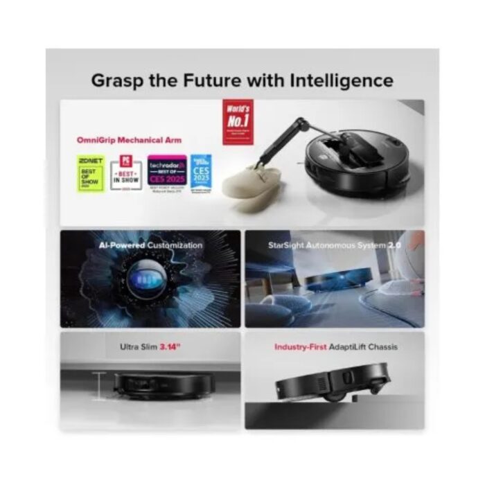 Roborock Saros Z70 Robot Vacuum Cleaner & Empty Wash Fill Dock - Image 6
