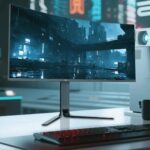 Porodo Gaming Ultra Wide QHD 200Hz Gaming Monitor with Ergonomic 3 Axis Stand - Image 2