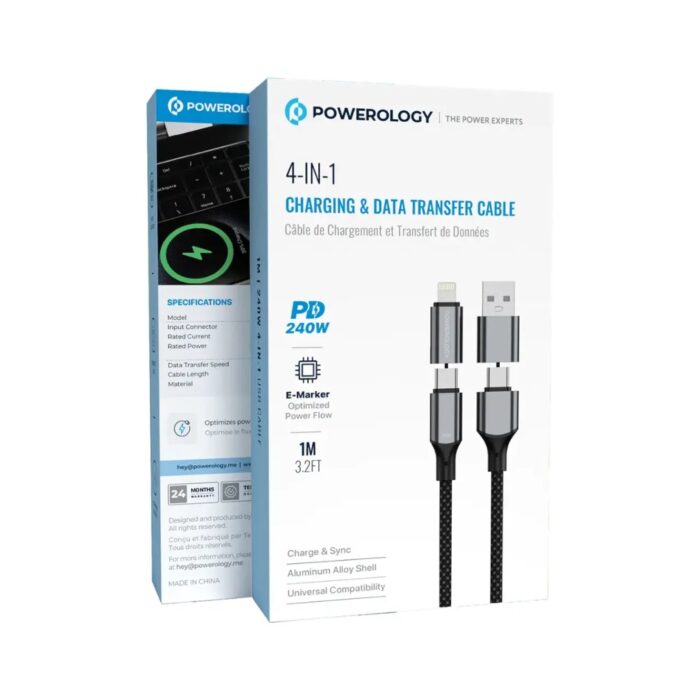 Powerology 4 In 1 Charging & Data Transfer Cable - Image 2