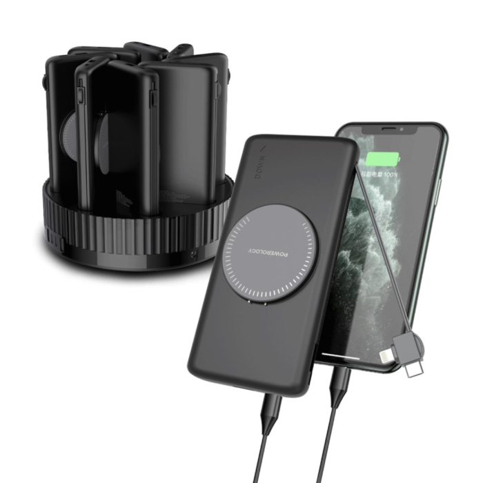 Powerology 8 in 1 Station 10000mAh PD 120W QC Wireless Power Bank - Image 7