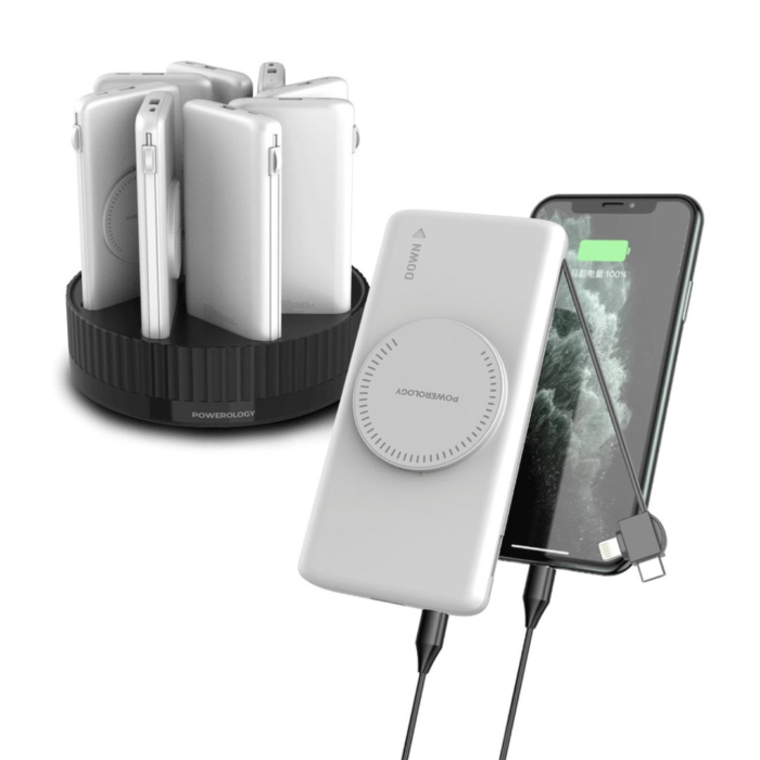 Powerology 8 in 1 Station 10000mAh PD 120W QC Wireless Power Bank - Image 6