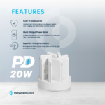 Powerology 8 in 1 Station 10000mAh PD 120W QC Wireless Power Bank - Image 5