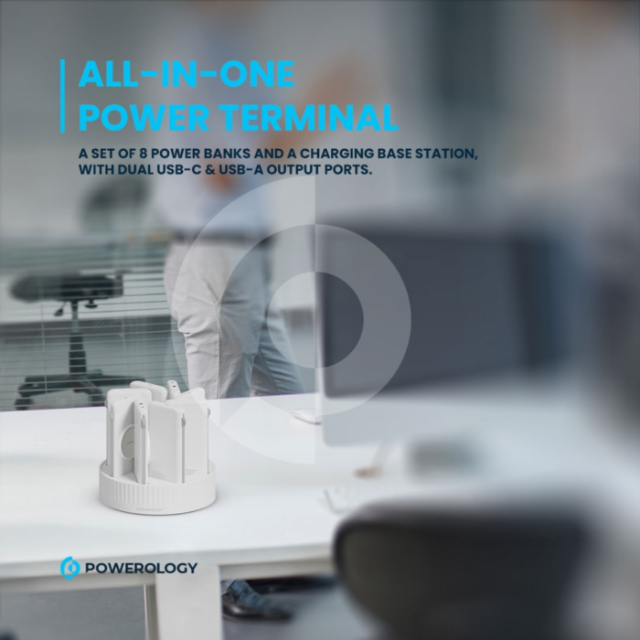 Powerology 8 in 1 Station 10000mAh PD 120W QC Wireless Power Bank - Image 4