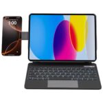 Powerology DynaBoard Wireless Keyboard Case with MagSafe Phone Holder for iPad 10th Gen