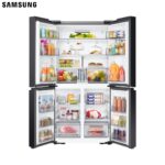 Samsung Bespoke T Style Black Glass French Door Refrigerator, 602L Net Capacity | RF65DB90B022LV - Image 3