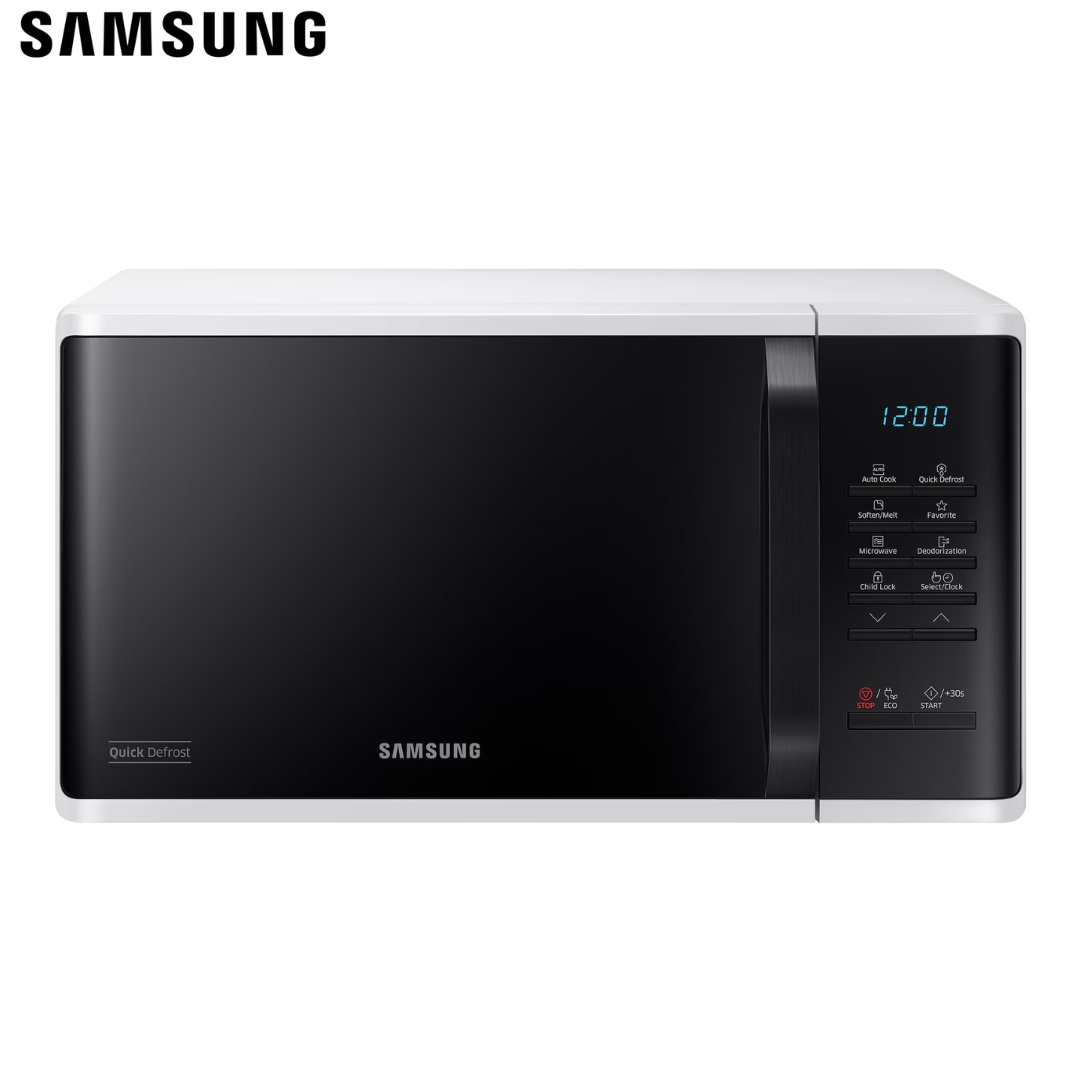 Samsung-Solo-Microwave-Oven-23L-_-MS23K3513AW_SG.jpg Samsung Solo Microwave Oven 23L | MS23K3513AW/SG - Image 1