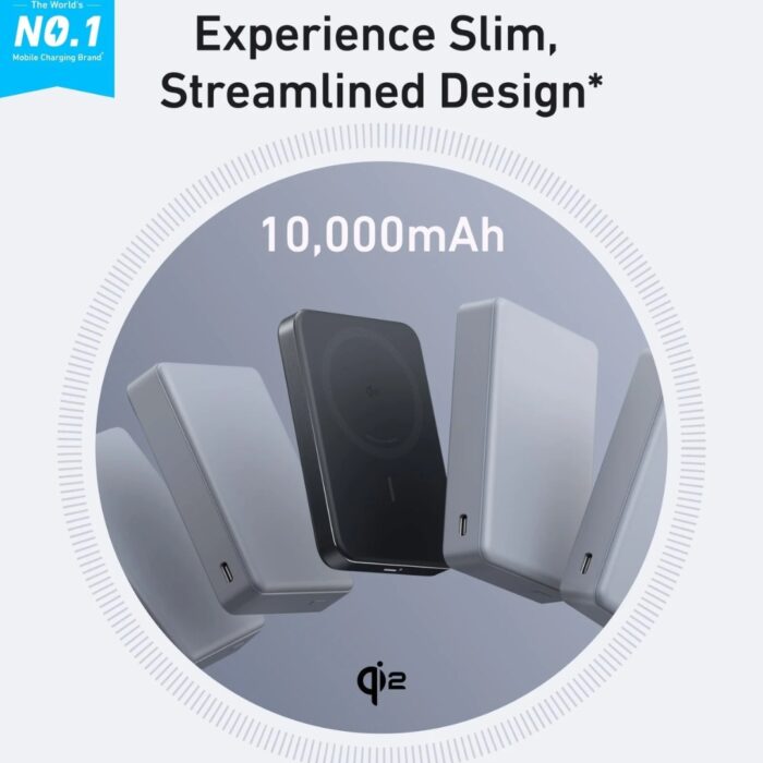 Anker MagGo Power Bank, Ultra-Slim 10,000mAh MagSafe - Image 6