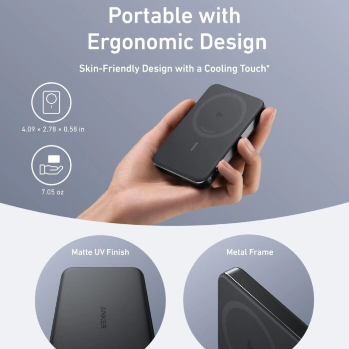 Anker MagGo Power Bank, Ultra-Slim 10,000mAh MagSafe - Image 5
