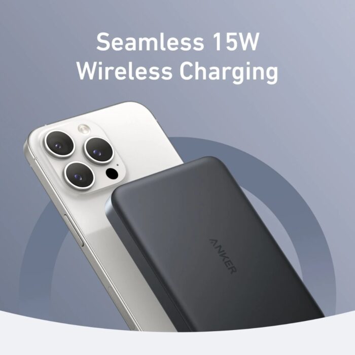 Anker MagGo Power Bank, Ultra-Slim 10,000mAh MagSafe - Image 2