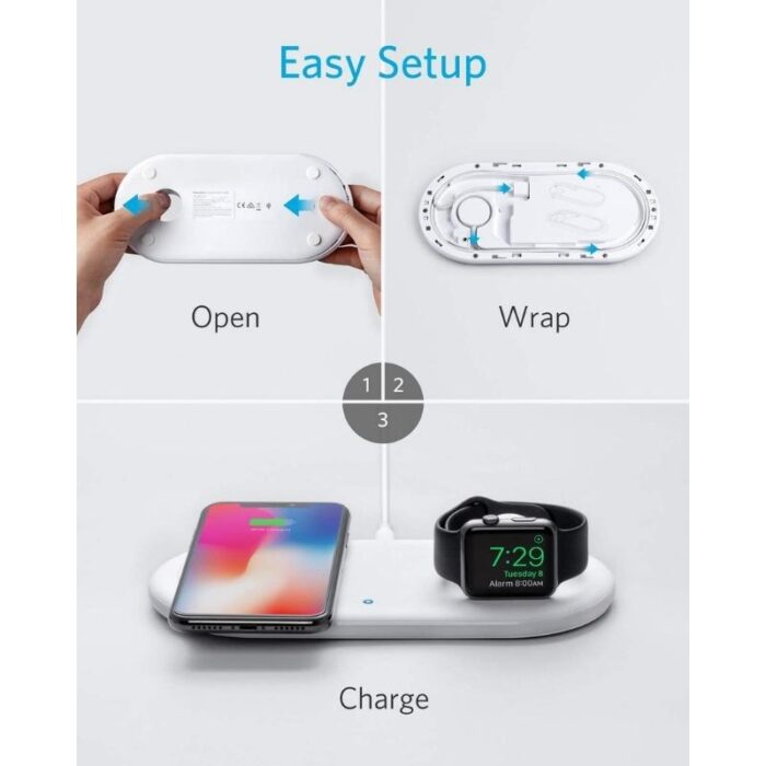 Anker PowerWave+ Pad with Watch Holder - Image 3