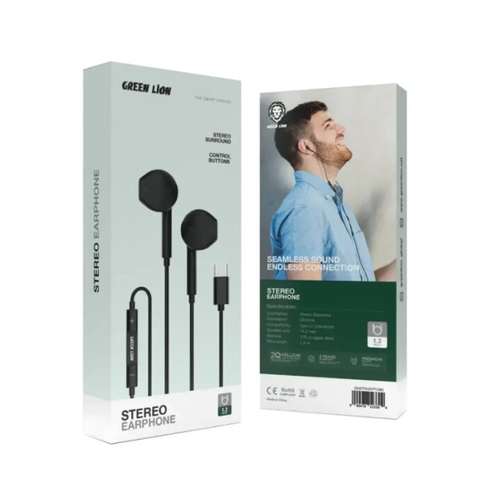 Green Lion Stereo Earphones - Image 4