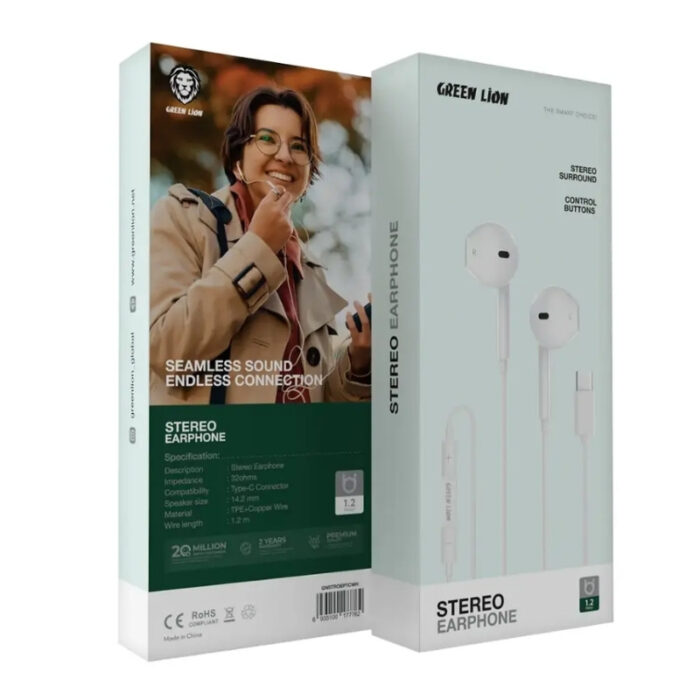 Green Lion Stereo Earphones - Image 2