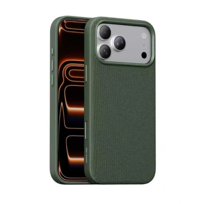 Green Lion Woven MagSafe Fabric Case for iPhone 17 Pro Max - Image 2