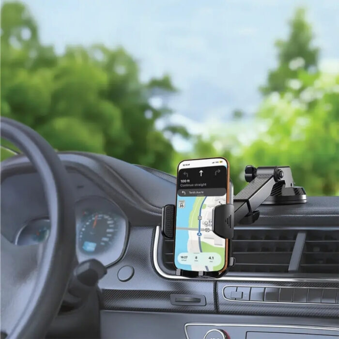 Porodo Blue Cradle Suction Car Phone Holder - Image 3