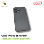 Used Apple iPhone 16 Promax