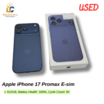 Used Apple iPhone 17 Promax E-sim