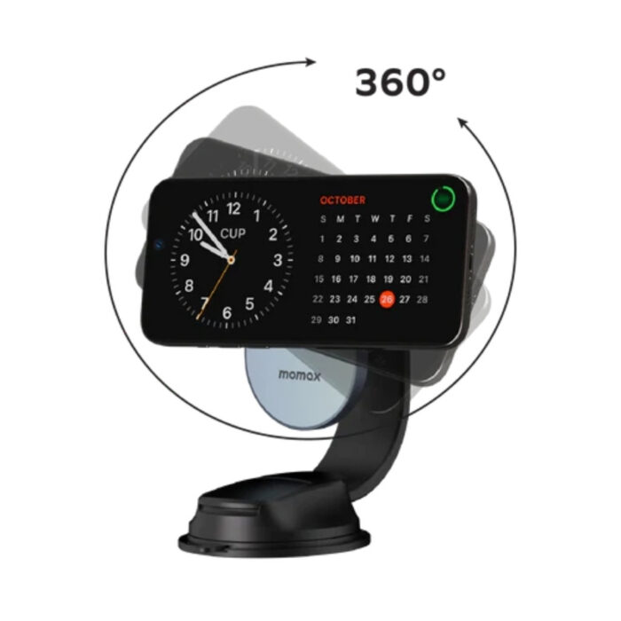 Momax 1-Move Q.Mag 25W Magnetic Wireless Charging Car Mount - Image 5
