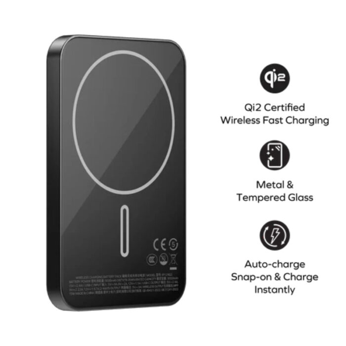 Momax 1-Power Q.Pass Qi2 Magnetic Wireless Power Bank 5000mAh - Image 5