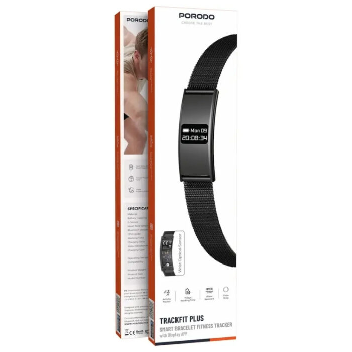 Porodo Trackfit Plus Smart Bracelet Fitness Tracker With Display App - Image 5