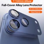 TORRAS AR Anti Reflection Full Coverage Camera Lens Protector for iPhone 17 Pro Max - Image 3