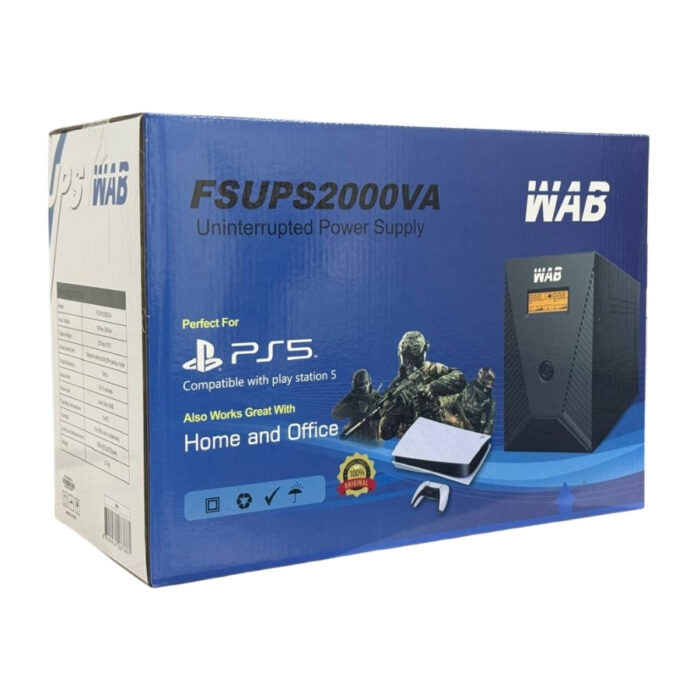 WAB Power Supply UPS 2000VA FSUPS2000VA Compatible with PS5 - Image 2