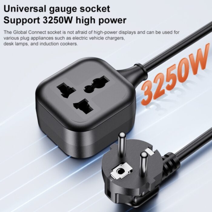 Yesido MC33 EU Plug to Universal Plug Power Extension Cable 5m - Image 2