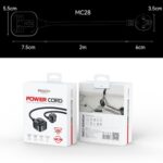 Yesido MC29 EU Plug to Universal Plug Power Extension Cable - Image 6