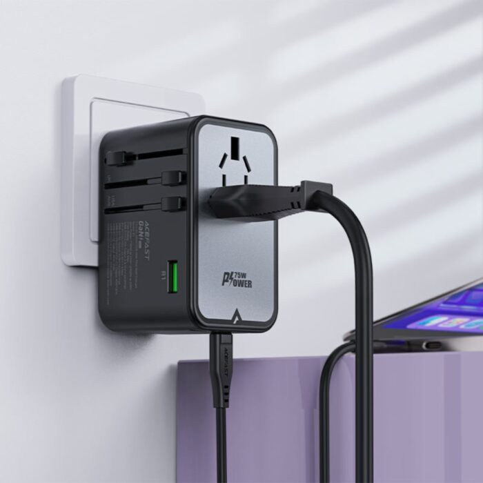Acefast 2300W PD 75W GaN Travel Plug Adapter Z1 - Image 2
