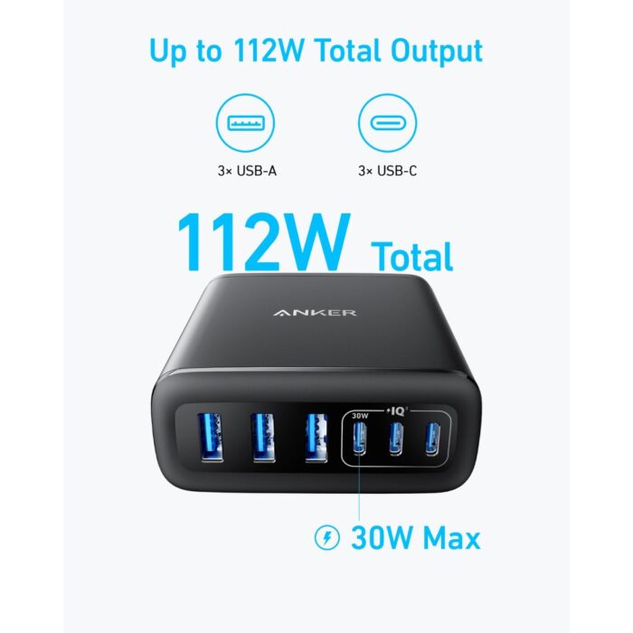 Anker Charger 112W 6-Ports - Image 2