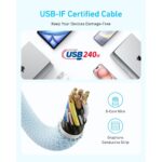 Anker Zolo 240W USB-C Braided Cable - Image 5