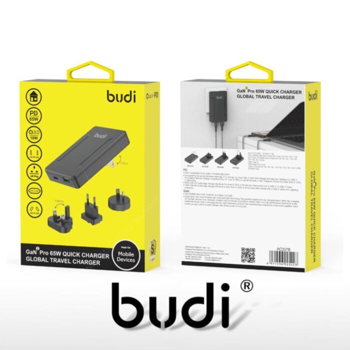 BUDI GAN 2 Pro 65W Global Travel Charger - Image 7
